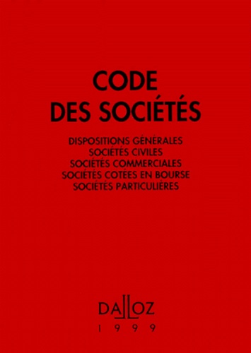  Dalloz - Code des sociétés 1999.