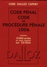  Dalloz - Code pénal et Code de procédure pénale - 2 volumes. 1 Cédérom