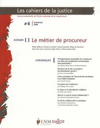 Le métier de procureur