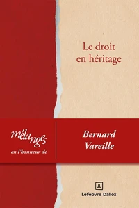 Mélanges en l'honneur de Bernard Vareille