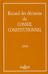  Dalloz - Recueil des décisions Conseil constitutionnel.