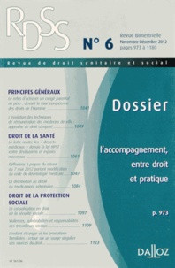 Michel Borgetto - Revue de droit sanitaire et social N° 6, Novembre-Décem : L'accompagnement, entre droit et pratique.