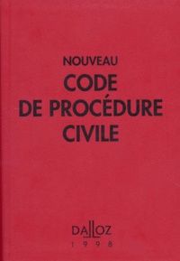  Dalloz-Sirey - Nouveau code de procédure civile 1998 - Code de procédure civile, Code de l'organisation judiciaire, Voies d'exécution.