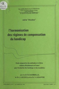 L'harmonisation des régimes de compensation du handicap