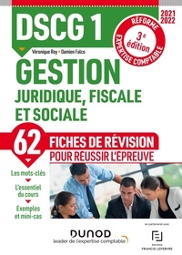 Damien Falco et Véronique Roy - Gestion juridique, fiscale et sociale DSCG 1 - Fiches de révision.