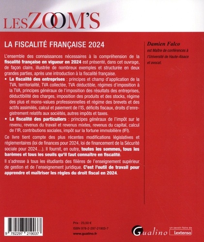 La fiscalité française  Edition 2024
