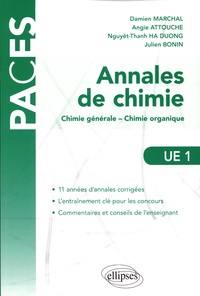 Damien Marchal et Angie Attouche - Annales de chimie UE1 - Chimie générale - Chimie organique.