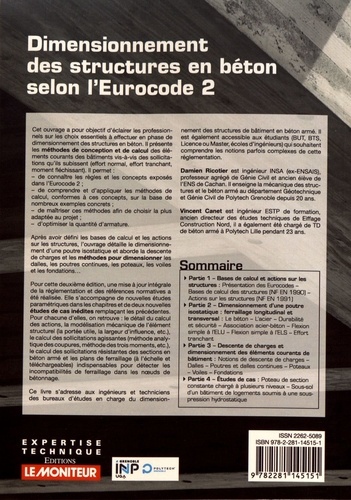 Dimensionnement des structures en béton selon l'Eurocode 2. De la descente de charges aux plans de ferraillage 2e édition