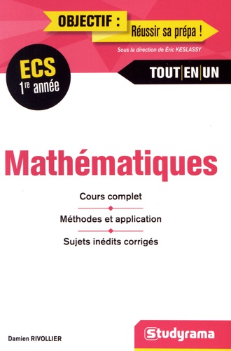 Damien Rivollier - Mathématiques ECS 1re année.