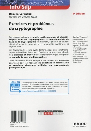 Exercices et problèmes de cryptographie 4e édition