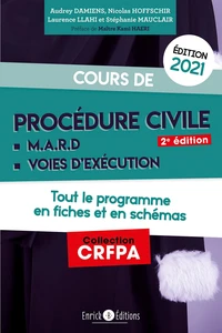 Cours de procédure civile et modes alternatifs de règlement des différends