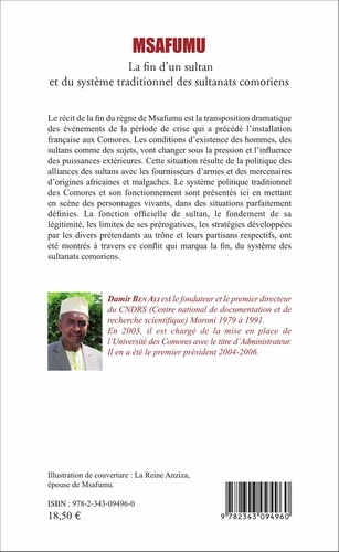 Msafumu. La fin d'un sultan et du système traditionnel des sultanats comoriens