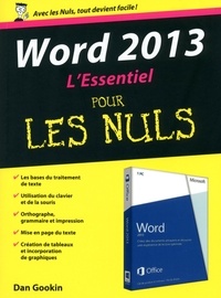 Dan Gookin - Word 2013 L'Essentiel pour les Nuls.
