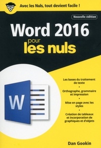 Dan Gookin - Word 2016 pour les nuls.