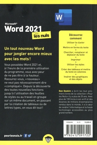 Word 2021 Pour les Nuls