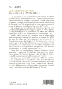 Les dissidents du Bocage, de la Révolution à la "Petite Eglise"