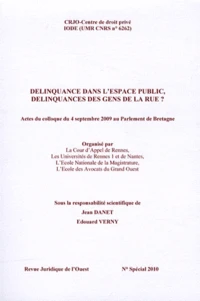 Délinquance dans l'espace public, délinquances des gens de la rue ?