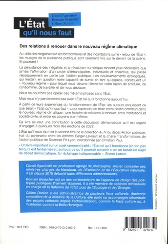 L'Etat qu'il nous faut. Des relations à renouer dans le nouveau régime climatique