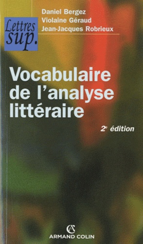 Vocabulaire de l'analyse littéraire 2e édition