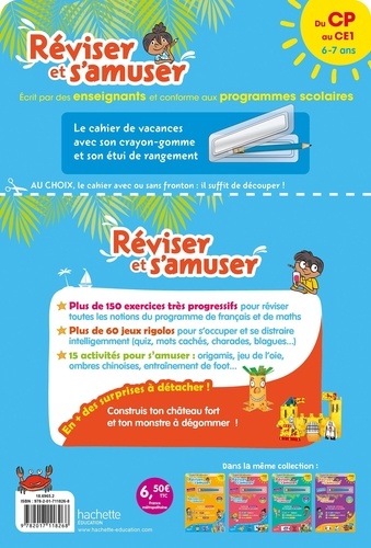 Réviser et s'amuser du CP au CE1. Avec 1 crayon-gomme