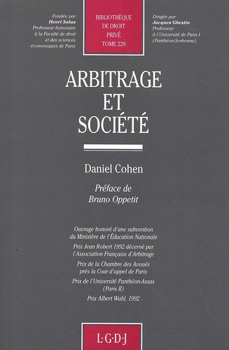 Daniel Cohen - Arbitrage et société.