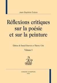 Réflexions critiques sur la poésie et sur la peinture