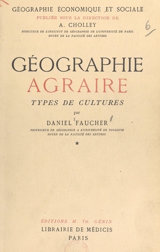 Géographie agraire. Types de cultures