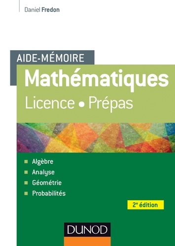Daniel Fredon - Aide-Mémoire - Mathématiques - 2e éd..