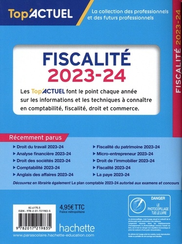 Fiscalité  Edition 2023-2024