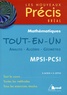 Daniel Guinin et Bernard Joppin - Tout-en-un Analyse - Algèbre - Géométrie MPSI-PCSI.
