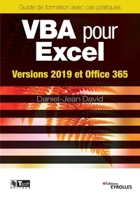Ebook téléchargement pdf gratuit VBA pour Excel  - Versions 2019 et Office 365 par Daniel-Jean David (French Edition)