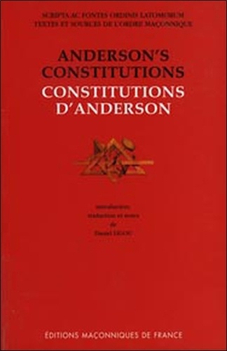 Daniel Ligou - Constitutions d'Anderson - 1723.