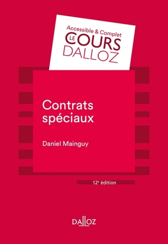 Contrats spéciaux - 12e ed. 12e édition