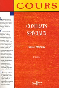 Daniel Mainguy - Contrats spéciaux.