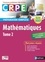Mathématiques écrit CRPE. Tome 2  Edition 2020