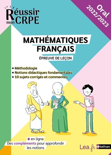 Mathématiques Français. Epreuve de leçon  Edition 2022