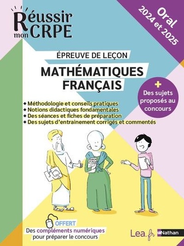 Mathématiques, Français. Epreuve de leçon  Edition 2024-2025
