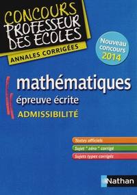 Daniel Motteau - Mathématiques - Epreuve écrite admissibilité.