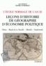 Daniel Nordman - L'Ecole normale de l'an III - Tome 2, Leçons d'histoire, de géographie, d'économie politique.