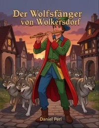 Der Wolfsfänger von Wolkersdorf - Ein mahnendes Märchen Kinderbuch aus Nürnberg Franken Schwabach Wolkersdorf in Anlehnung an den Rattenfänger von Hameln