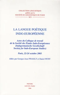La langue poétique indo-européenne