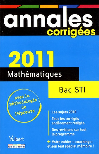 Mathématiques Bac STI  Edition 2011