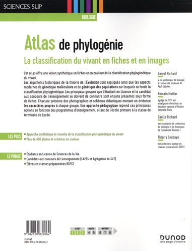 Atlas de phylogénie. La classification du vivant en fiches et en images