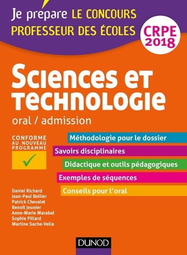Daniel Richard et Jean-Paul Bellier - Sciences et technologie oral/admission - Professeur des écoles CRPE.