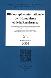 Bibliographie internationale de l'Humanisme et de la Renaissance