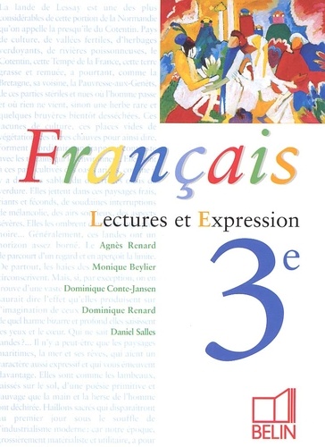 Daniel Salles et Dominique Renard - Francais 3eme. Lectures Et Expression.