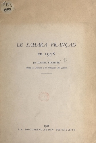 Le Sahara français en 1958