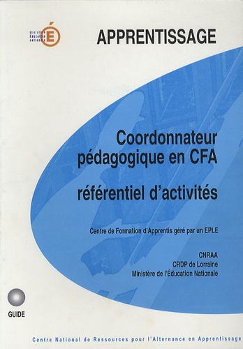 Daniel Vosgien - Coordonateur pédagogique en CFA - Référentiel d'activités.