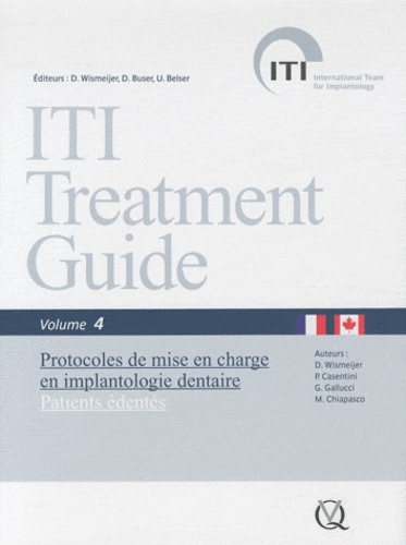 Daniel Wismeijer et Paolo Casentini - Protocoles de mise en charge en implantologie dentaire - Patients édentés.
