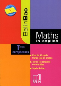 Danièle Gibbons - Maths in english Tle européennes.